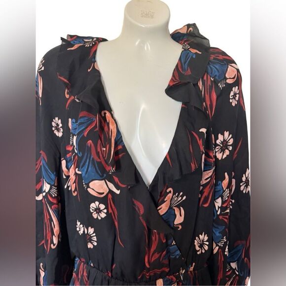 Joie Silk Nour Floral Ruffle Dress - Picture 5 of 12